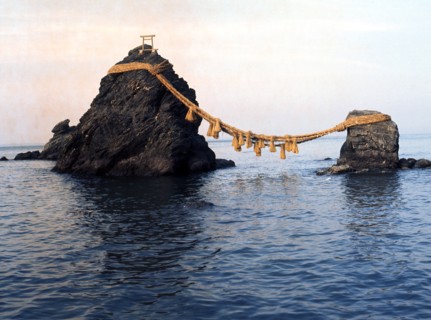 The "Wedded Rocks" at Futamigaura in Ise Bay