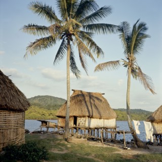 A thatched Fijian house
