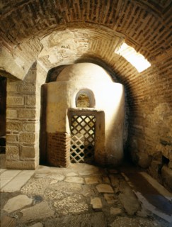 The catacombs of the church of Agios Demetrios at Thessaloniki, all that remains of an early Christian church begun in the C5th on the site of a Roman baths