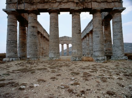 View of the Doric temple at Segesta
