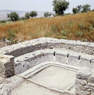 The ruins of Dougga, a small Roman town in North Africa which flourished in the 2nd-3rd centuries AD