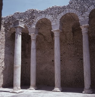 The ruins of Dougga, a small Roman town in North Africa which flourished in the 2nd-3rd centuries AD