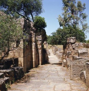 The ruins of Tipasa, a small Roman town in North Africa which flourished during the 3rd century AD