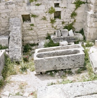 The ruins of Tipasa, a small Roman town in North Africa which flourished during the 3rd century AD