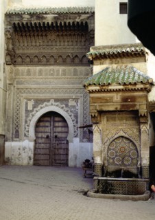 Bu-Inaniyya Madrasa, built by Abu-Inan and the most monumental of all the Fez madrasas