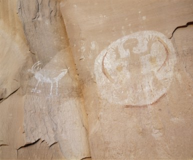 Cave painting at Betatakin