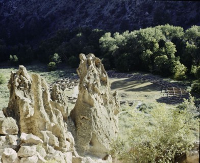 Religious and ceremonial centre at Frijoles canyon