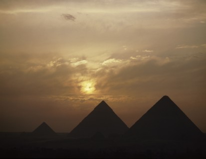 The pyramids at Giza