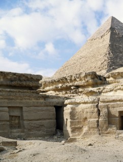 The pyramids at Giza