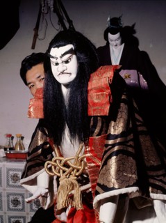 Bunraku puppet and manipulator Tamakoyo Yoshida