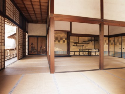 The interior of a guest house (kakuden) at the Shugaku-in Imperial Villa