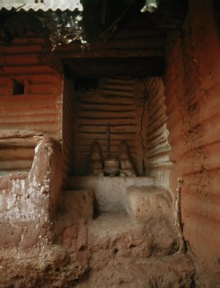 The shrine of Aruosa, the Supreme God, in the palace of Chief Ogiamwen