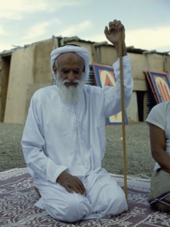 The 'urafaa', wise men who oversee the distribution of water at al-'Ain oasis