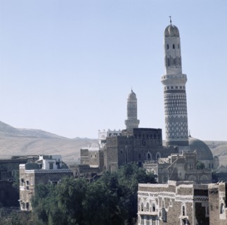 The domed mosque Quabbat Al-Bakiriya, built by the Ottoman Turks in the east of the old city