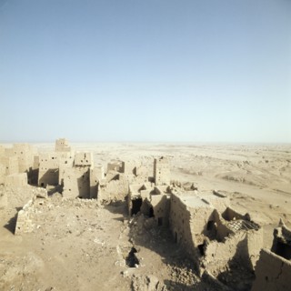 Ma'rib, the ancient capital of the Sabaean kingdom, now mostly in ruins