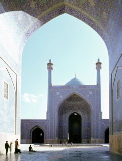 View of the Royal Mosque Masjid-i-Shah at Isfahan