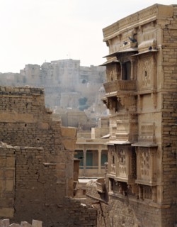 Jaisalmer, a town which for centuries commanded a strategic position on the camel train route from central Asia to India