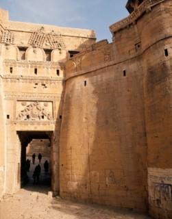 Jaisalmer, a town which for centuries commanded a strategic position on the camel train route from central Asia to India