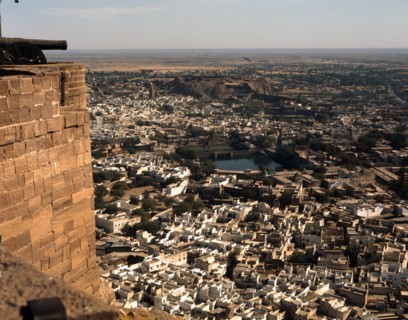 The city of Jodhpur, Rajasthan founded in 1459 by Rao Jodha, a Rajput chief