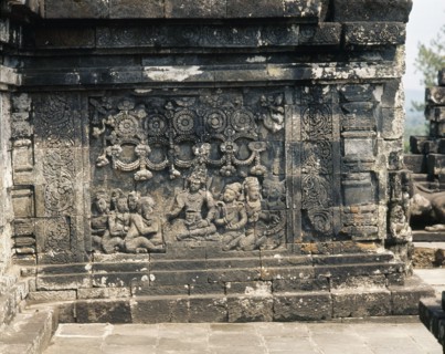 The reliefs on the terraces of Borobudur depict scenes from the life of the Buddha