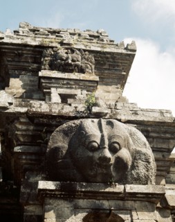 The temple complex at Lara Jonggrang consists of three main sanctuaries dedicated to Shiva, Brahma and Vishnu and three minor ones dedicated to particular forms of Shiva and Shiva's bull mount, Nandi