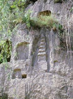 The Cliff of the Thousand Buddhas at Qianfoyan