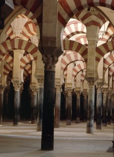 The interior of the Great Mosque at Cordoba