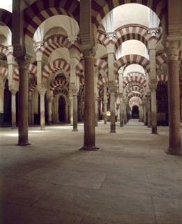 The interior of the Great Mosque at Cordoba
