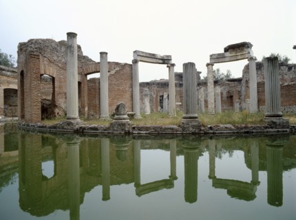 Hadrian's Villa, a complex of buildings, gardens and pools stretching for over a kilometre in length