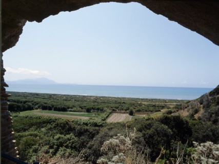 View from Cuma to the sea