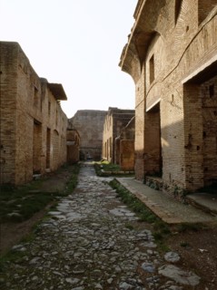 Street in Ostia, the harbour town of Rome