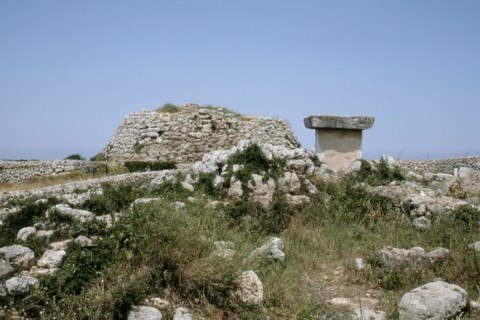 Talayot or megalithic tower at the site of Trepuco