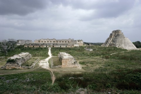 View of the ceremonial centre of Uxmal