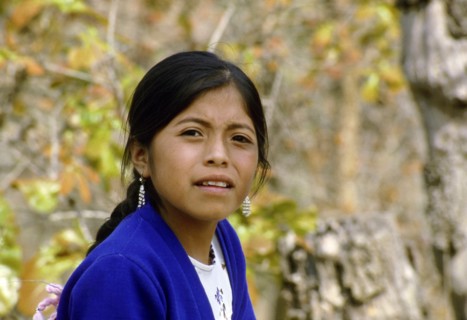 Indian girl from central Mexico