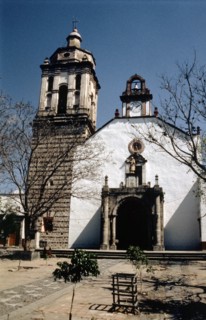 Facade of church at Zinapecuaro, dating from c