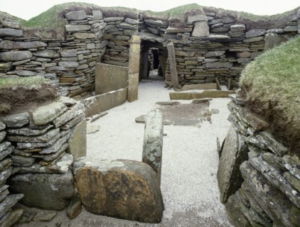 View of the interior of House 1
