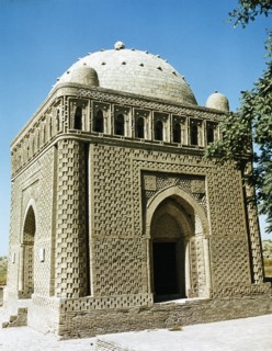 The Samanid mausoleum, built by the first local Muslim dynasty in Bukhara