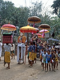 The Balinese version of Hinduism has an elaborate calender of festivals associated with each major temple