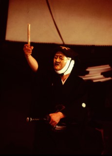 Scene from a Kyogen play, a light form of drama associated with Noh