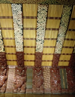 Te Hau-Ki-Turanga meeting house, built by the Ngati Kaipoho tribe in 1842