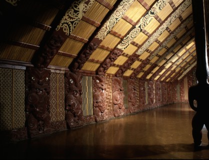 Te Hau-Ki-Turanga meeting house, built by the Ngati Kaipoho tribe in 1842