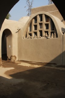 Damage to the Ramses Wissa Wassef Art Centre adobe buildings caused by rising water levels