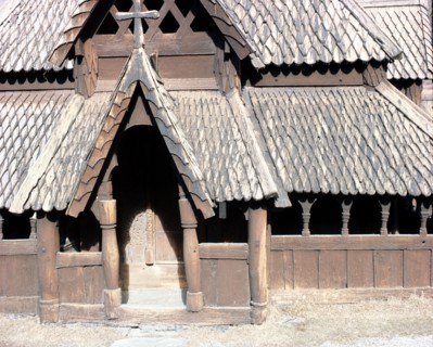 The door of the stave church at Fagusnes, Borgund