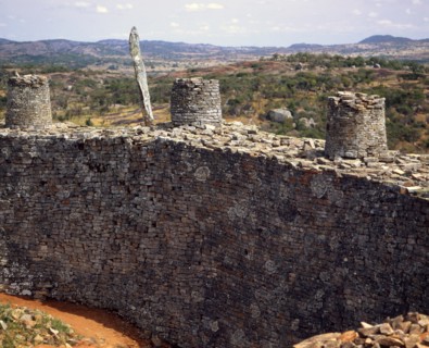 View of the plain from the enclosure of great Zimbabwe