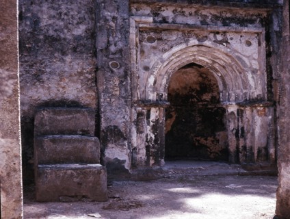 The ruins of Gedi, an important East African city and centre of the slave trade between c