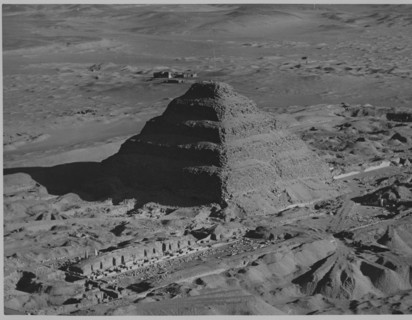 Zoser's step pyramid, photographed in the 1920's