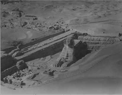 The Giza Sphinx, photographed in the 1920's