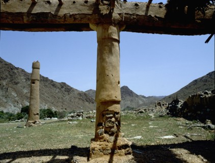Ruins in Wadi Hail in the Hajar Mountains, Fujairah Emirate