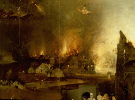 The triptych of 'The Temptation of St Anthony' by Hieronymus Bosch (1450   1516)