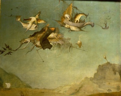The triptych of 'The Temptation of St Anthony' by Hieronymus Bosch (1450   1516)